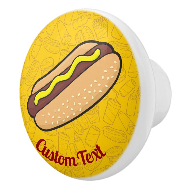 Hotdog Ceramic Knob (Right)