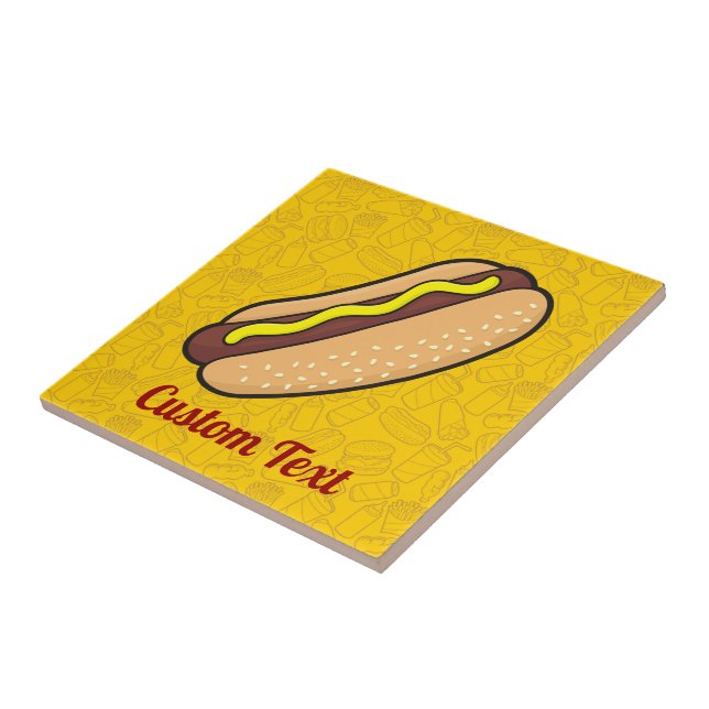 Hotdog Ceramic Tile (Side)
