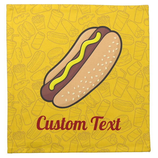 Hotdog Cloth Napkin (Front)