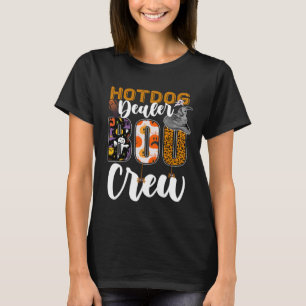 Hotdog Dealer Boo Crew Halloween Match Hot Dog T-Shirt