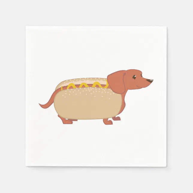 Hotdog Dog Paper Napkins Zazzle