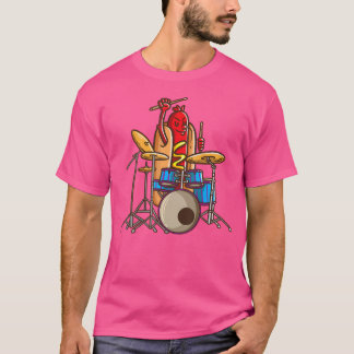 Hotdog Drummer Shirt Drum And Bass Percussionist M