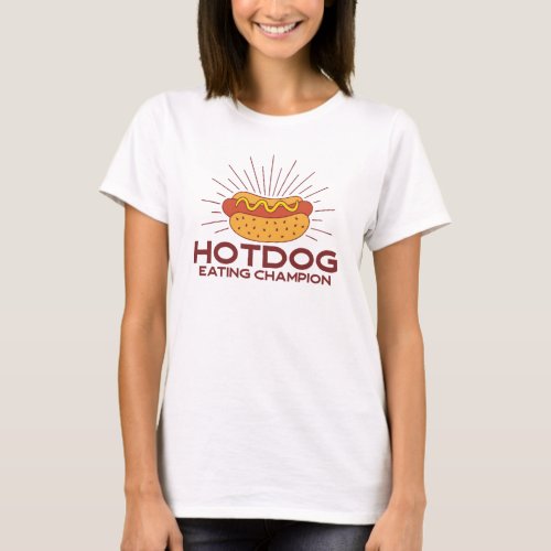 Hotdog Eating Champion T_Shirt