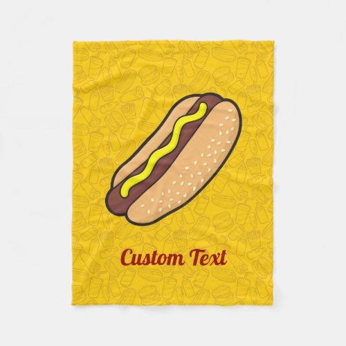 Hotdog Fleece Blanket