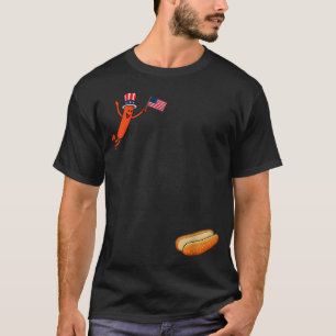 Hotdog Freedom Dive Funny Uncle Sam Hot Dog T-Shirt