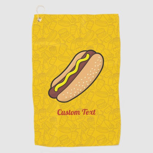 Hotdog Golf Towel