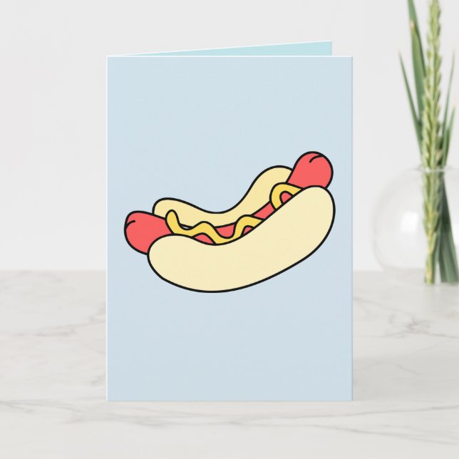 HOTDOG GREETING CARDS, 'HAPPY SUMMER!" CARD (Front)