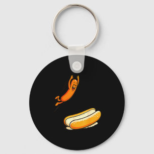 Hotdog high dive keychain