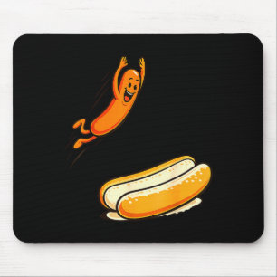 Hotdog high dive mouse pad