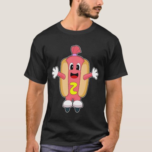 Hotdog Inline skating Roller skates T_Shirt