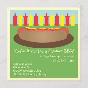 Hotdog Invitation