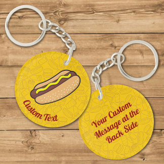 Hotdog Keychain