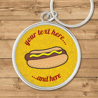 Hotdog Keychain