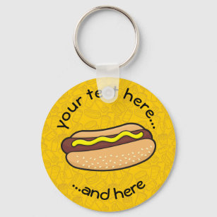 Hot Dog Keychains - No Minimum Quantity