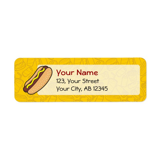 Hotdog Label (Front)
