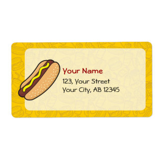 Hotdog Label