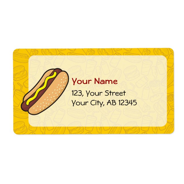 Hotdog Label (Front)
