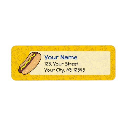 Hotdog Label