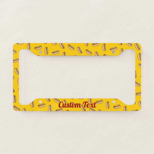 Hotdog License Plate Frame (Front)