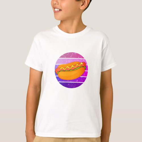 Hotdog lovers Delight Hot Dog Design T_Shirt