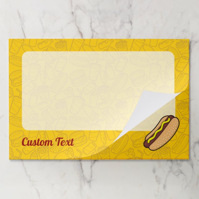 Hotdog Paper Pad (Folded)