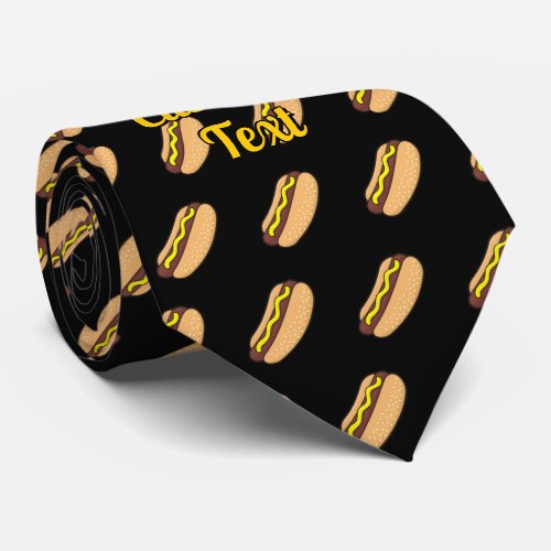 Hotdog Pattern Tie