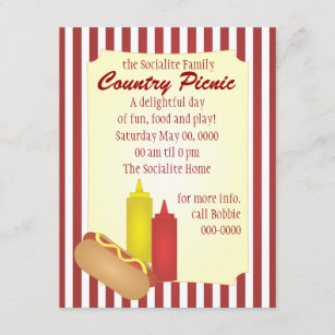 Hotdog Picnic Invitation