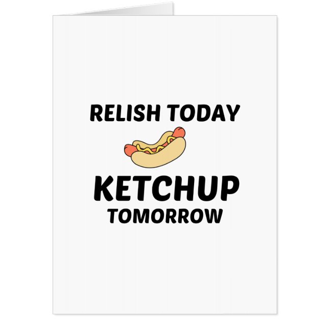 HOTDOG RELISH KETCHUP CARD (Front)