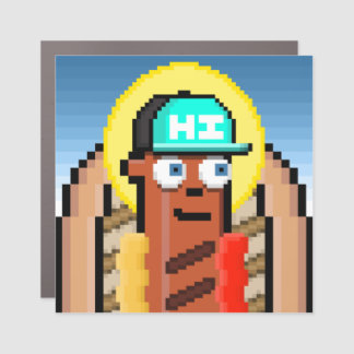 Hotdog Saint Magnetic Icon Car Magnet