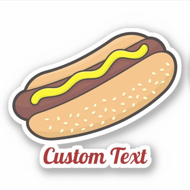 Hotdog Sticker (Front)
