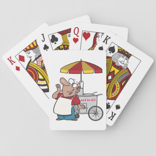 Hotdog Vendor Playing Cards