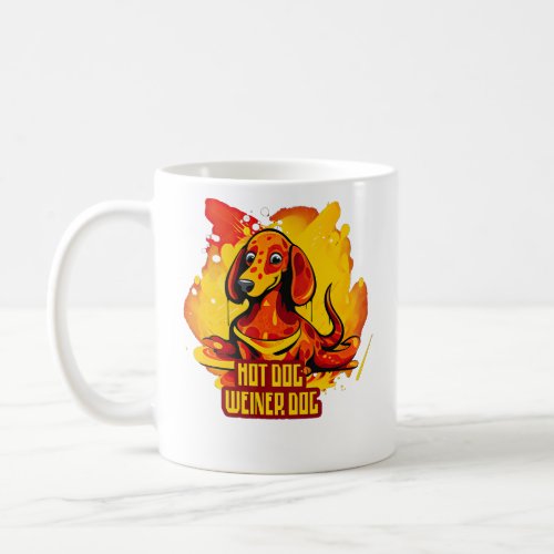 Hotdog Weiner dog  Coffee Mug