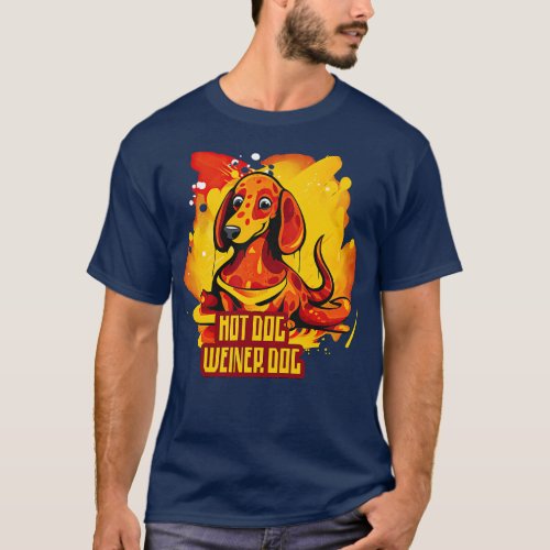 Hotdog Weiner dog T_Shirt