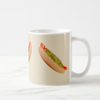Hotdog with Everything Coffee Mug