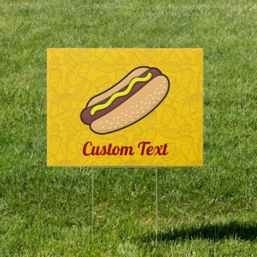 Hotdog Yard Sign
