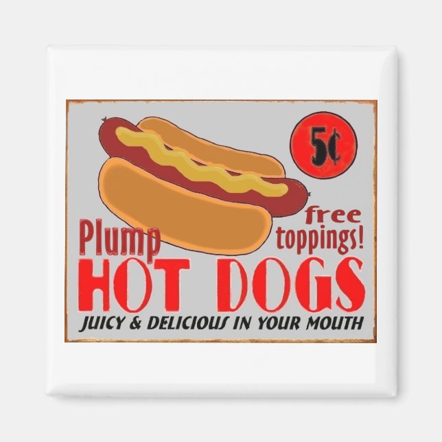 HotDogSign,magnet Magnet (Front)