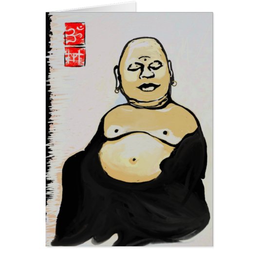 Hotei Laughing Buddha Card (Front)