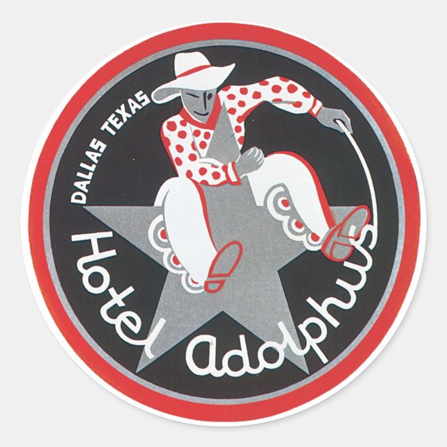 Hotel Adolphus Luggage Label (Front)