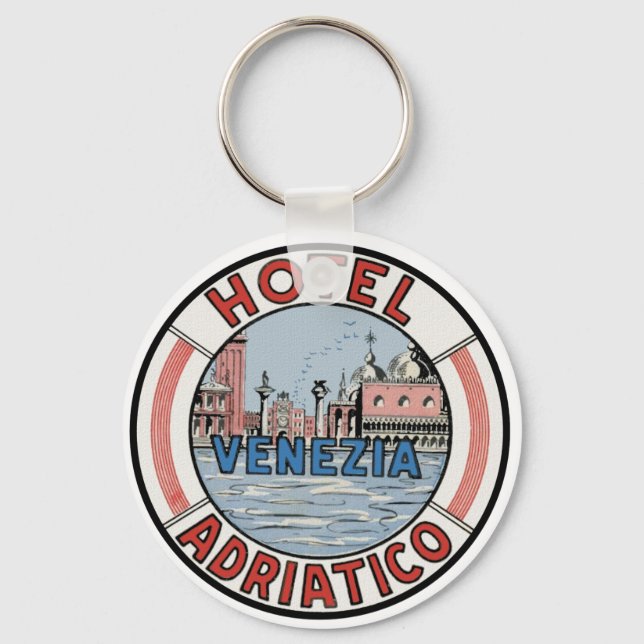 Hotel Adriatico in Venice Keychain (Front)