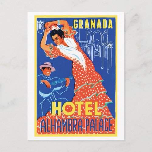 Hotel Alhambra Palace Granada Postcard