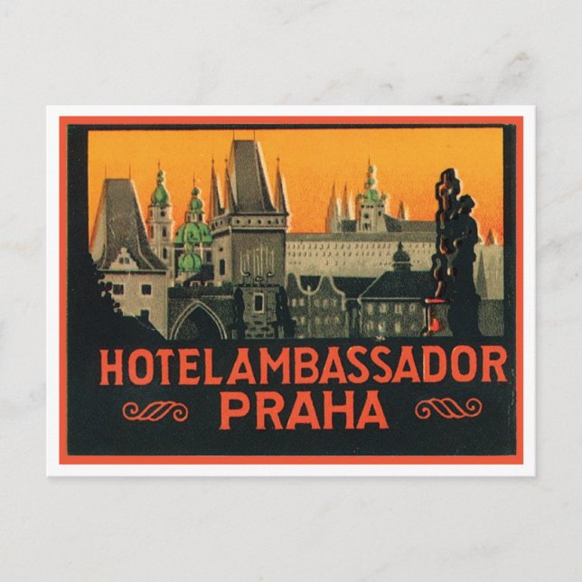 Hotel Ambassador Praha Postcard (Front)