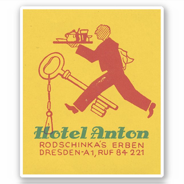 Hotel Anton Dresden Germany Sticker (Front)