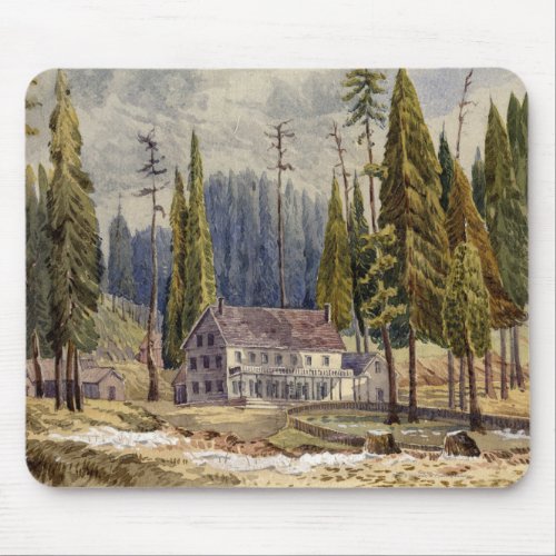 Hotel at the Grove of Mamoth Trees Mouse Pad