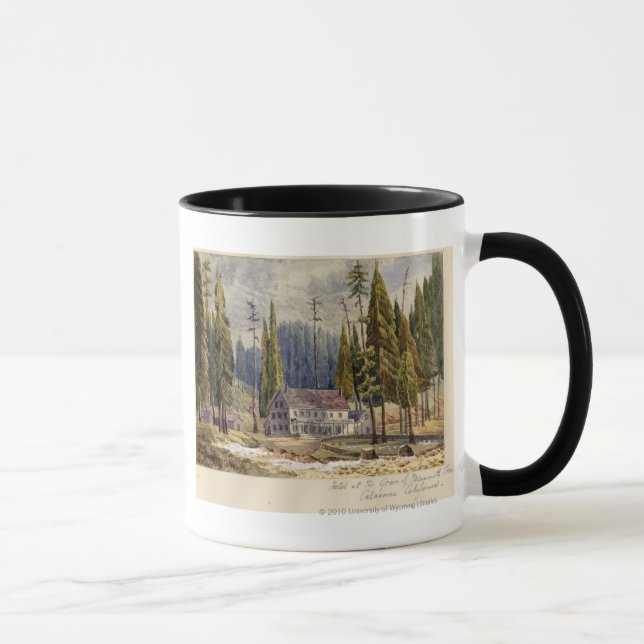 Hotel at the Grove of Mamoth Trees Mug (Right)