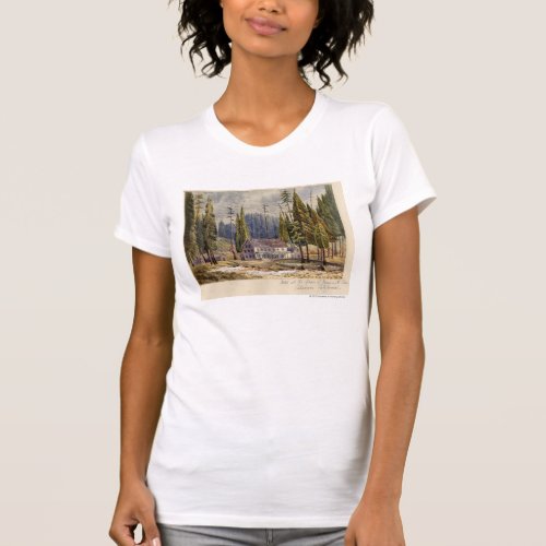 Hotel at the Grove of Mamoth Trees T_Shirt