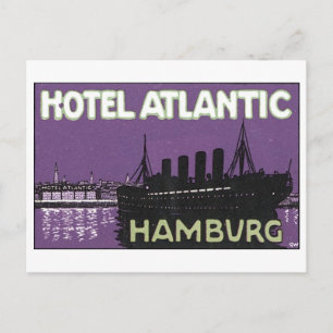 Hotel Atlantic Hamburg Postcard