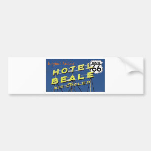 Hotel Beale Route 66 Kingman Arizona 2 Bumper Sticker