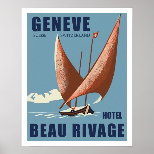 Hotel Beau Rivage Geneva _ Switzerland Poster