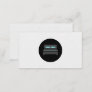 Hotel Bed Icon | Linen Pattern Business Card