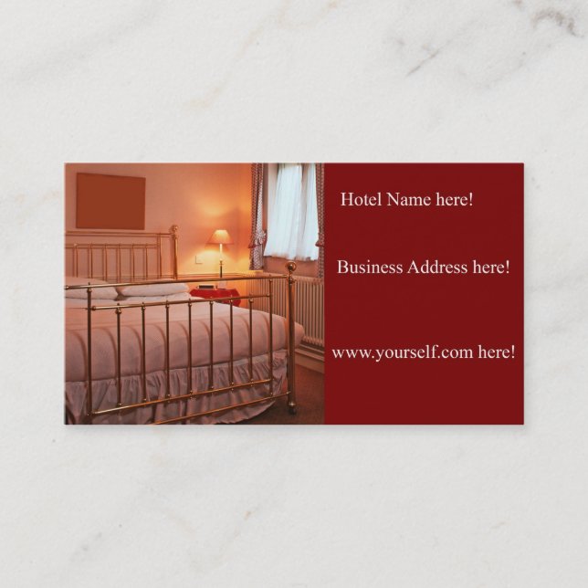 Hotel business card (Front)